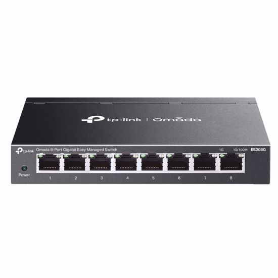 Fotografija izdelka TP-LINK Omada ES208G 8-port gigabit managed mrežno stikalo-switch