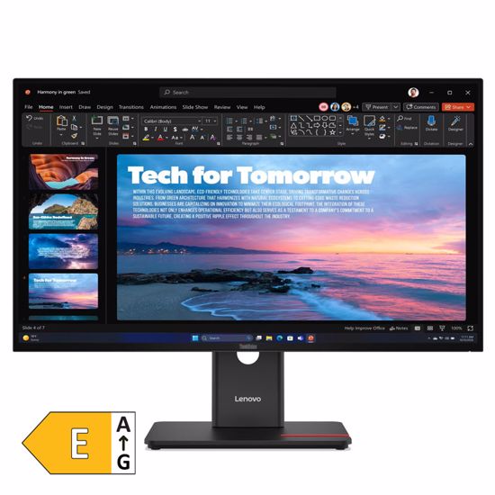 Fotografija izdelka LENOVO ThinkVision T27QD-40 27" (68,58cm) QHD IPS DP/HDMI/USB-C/LAN monitor