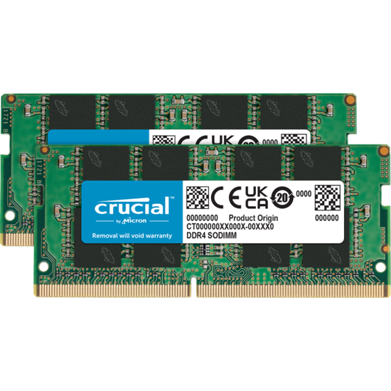Fotografija izdelka Crucial 32GB Kit (2x16GB) DDR4-3200 DIMM PC4-25600 CL22, 1.2V