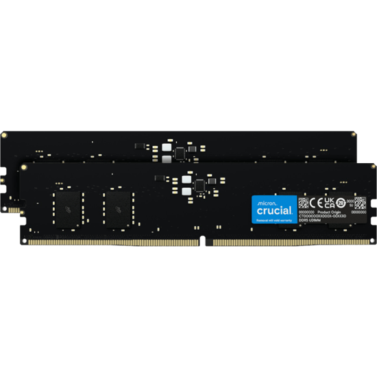 Fotografija izdelka Crucial 32GB Kit (2x16GB) DDR5-5600 UDIMM CL46, 1.1V