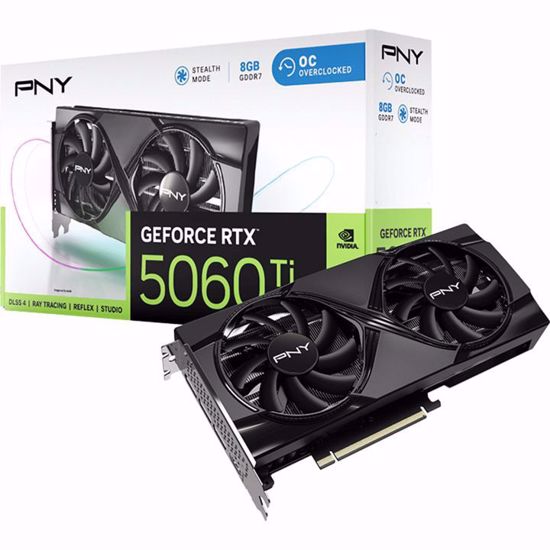Fotografija izdelka PNY GeForce RTX 5060 Ti 8GB GDDR7 (DLSS 4, 3x DisplayPort, 1x HDMI 2.1)