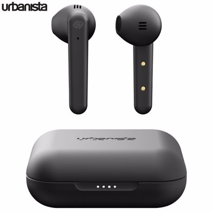 Fotografija izdelka URBANISTA STOCKHOLM PLUS brezžične slušalke s polnilno postajo, Bluetooth, TWS, Midnight Black (črne)