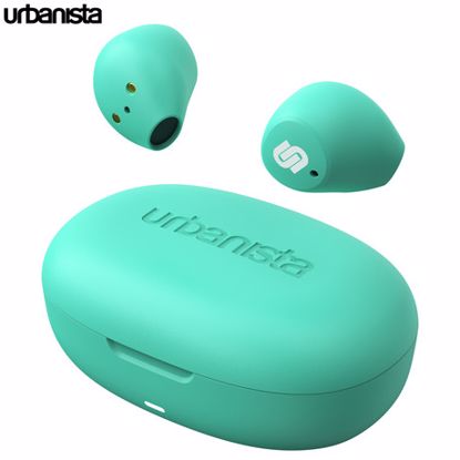 Fotografija izdelka URBANISTA LISBON brezžične slušalke, Bluetooth 5.2, TWS, do 27 ur predvajanja, zelene (Mint Green)