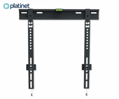 Fotografija izdelka PLATINET OMEGA OUTV400SF nosilec za TV sprejemnik, 23"-65", fiksni, ultra tanka oblika, do 36kg, VESA standard do 400x400, jeklo, črn