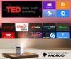 Fotografija izdelka BYINTEK LOVE U4 prenosni LED projektor, Android, WiFi, Bluetooth, 300 ANSI lumnov, zvočnik, samodejni fokus, deljenje zaslona, max 4K UHD, USB / HDMI / AUX, + daljinec, bela, siva