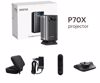 Fotografija izdelka BYINTEK UFO P70X prenosni 3D LED DLP projektor, Android, Dual WIFI, Bluetooth, 2GB+32GB, polnilna baterija, 400 ANSI lumnov, samodejni fokus, STEREO zvočniki, max 4K UHD, USB / HDMI, +daljinec, črn