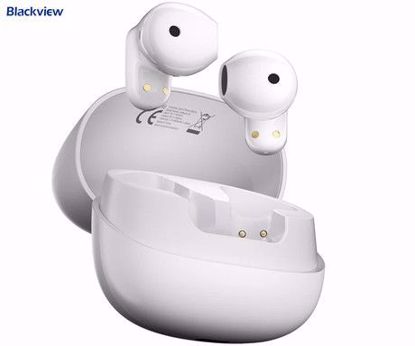 Fotografija izdelka Blackview AIRBUDS 20 brezžične ušesne slušalke, Bluetooth 5.4, Advanced DNS, klicanje, mikrofon, polnilna postaja, do 29 ur, IPX7 vodoopornost, USB Type-C, bele (Ceramic White)