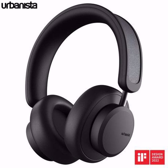 Fotografija izdelka URBANISTA LOS ANGELES brezžične SOLARNE slušalke, Bluetooth, solarno polnjenje, upravljanje na dotik, aplikacija, ANC, USB Type-C, črne (Midnight Black)