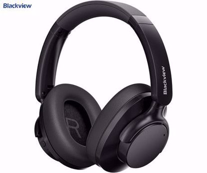 Fotografija izdelka Blackview FITBUDS H1 brezžične naglavne slušalke, Bluetooth 5.4, 3D Stereo, Hybrid ANC & ENC, klicanje, mikrofon, polnilna baterija, do 65 ur, zložljive, USB Type-C, črne (Nimbus Black)