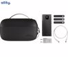 Fotografija izdelka ALLITY ATK 5v1 komplet dodatne opreme, 18-predelni organizator / torbica, 20.000mAh 22.5W powerbank, 20W GaN adapter / polnilec, 1m 60W USB-C / USB-C kabel, 3x silikonska vezica, bel