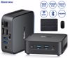 Fotografija izdelka Blackview MP50 namizni mini računalnik, Windows 11 PRO, AMD Ryzen 5 3500U, AMD Radeon Graphics, 16GB RAM, 512GB SSD, WIFI 5, Bluetooth, Ethernet, 4x USB-A, 1x HDMI, 1x DP, minijack, +dodatki, črn