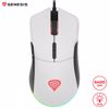 Fotografija izdelka GENESIS Krypton 290, gaming optična miška, RGB osvetlitev, 7 prog. tipk, 6.400dpi, spomin, aplikacija, belo/črna