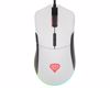 Fotografija izdelka GENESIS Krypton 290, gaming optična miška, RGB osvetlitev, 7 prog. tipk, 6.400dpi, spomin, aplikacija, belo/črna