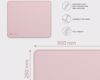 Fotografija izdelka Natec COLORS M podloga za miško, 300x250mm, vodoodporna, gladka površina, protizdrsna podlaga, prešiti robovi, roza (Misty Rose)