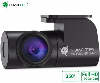 Fotografija izdelka NAVITEL FULL HD CAM vzvratna avto kamera, povezovanje z avto kamerami Navitel, Full HD ločljivost, 350° vrtenje, 136° kot snemanja, micro USB vhod, 650 cm kabel, črna