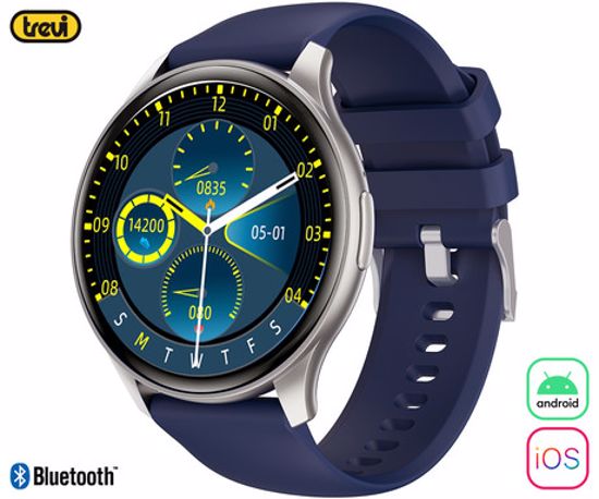 Fotografija izdelka TREVI T-FIT 235 CALL pametna ura, 1,43" zaslon, Bluetooth, Android + iOS, baterija, IP67, klicanje, kisik / pritisk / aktivnost, analiza spanca, športni načini, siva (Fossil Gray)