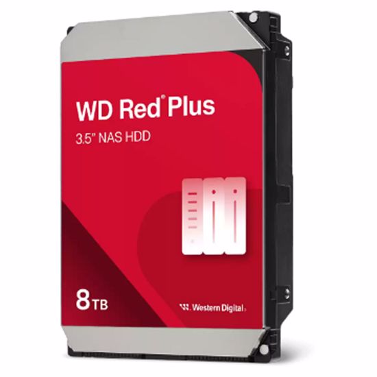 Fotografija izdelka WD Red Plus 8TB 3,5" SATA3 256MB WD80EFPX NAS trdi disk