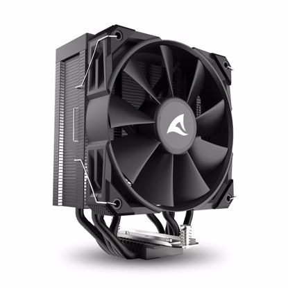 Fotografija izdelka SHARKOON CPU A50 BLACK AIR COOLER 120mm PWM 220W procesorski hladilnik