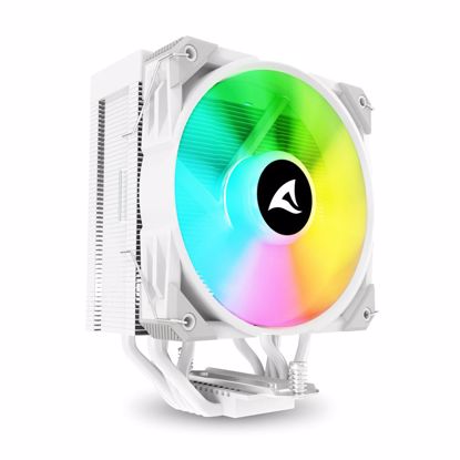 Fotografija izdelka SHARKOON CPU A50 WHITE AIR COOLER 120mm PWM 230W procesorski hladilnik