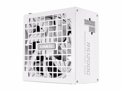 Fotografija izdelka Napajalnik ATX Lian Li RS 1200W, 80 PLUS Gold, 12V-2×6, HUB, Modularen, bel