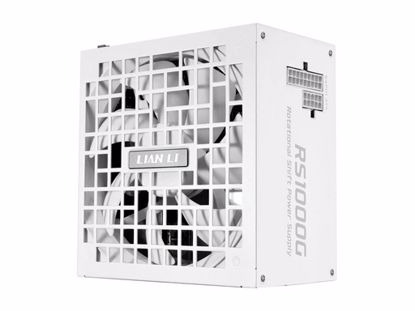Fotografija izdelka Napajalnik ATX Lian Li RS 1000W, 80 PLUS Gold, 12V-2×6, Modularen, bel