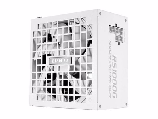 Fotografija izdelka Napajalnik ATX Lian Li RS 1000W, 80 PLUS Gold, 12V-2×6, Modularen, bel