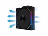 Fotografija izdelka Ventilator za ohišje Lian Li UNI FAN TL Wireless 120 Reverse Blade ARGB PWM 120mm, 3 Pack + Kontroler, črn