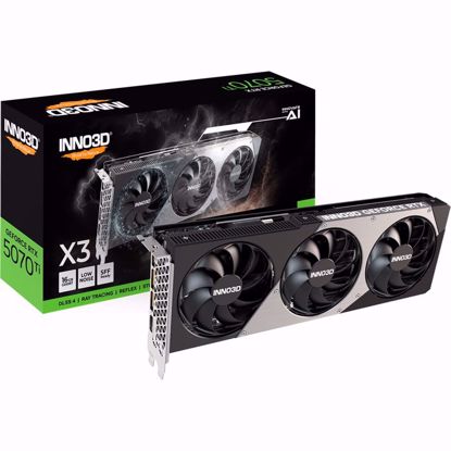 Fotografija izdelka Inno3D Force RTX 5070 Ti 16GB GDDR7 X3 (DLSS 4, 3x DisplayPort, 1x HDMI 2.1)