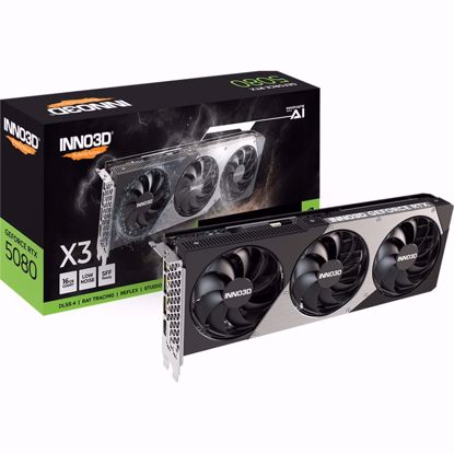 Fotografija izdelka Inno3D GeForce RTX 5080 X3 16GB GDDR7 (DLSS 4, 3x DisplayPort, 1x HDMI 2.1)