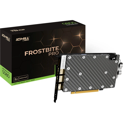 Fotografija izdelka Inno3D GeForce RTX 5080 ICHILL FROSTBITE PRO 16GB GDDR7 (DLSS 4, 3x DisplayPort, 1x HDMI 2.1)