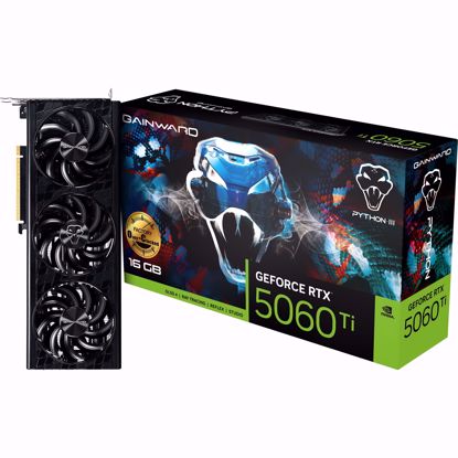 Fotografija izdelka Gainward GeForce RTX 5060 Ti Python III OC 16GB GDDR7GRAF (DLSS 4, 3x DisplayPort, 1x HDMI 2.1)