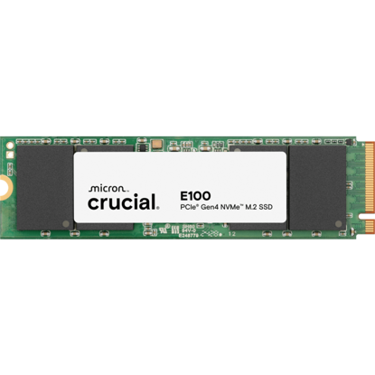 Fotografija izdelka Crucial E100 1TB PCIe Gen4 NVMe 2280 M.2 SSD