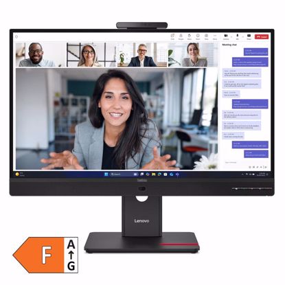 Fotografija izdelka LENOVO ThinkVision T27QD-4v 27" (68,58cm) QHD IPS DP/HDMI/USB-C/LAN zvočniki kamera monitor