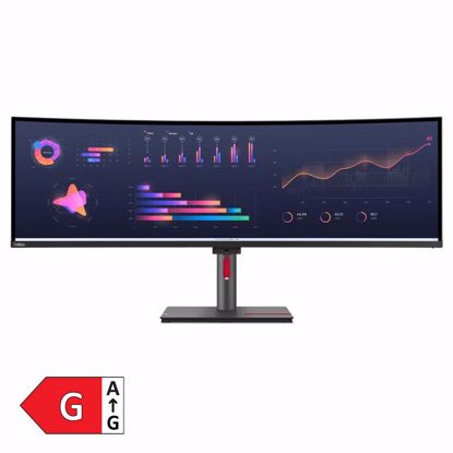 Fotografija izdelka LENOVO ThinkVision P49W-30 124,49cm (49") QHD IPS 60Hz DP/HDMI/USB-C zvočniki ukrivljen monitor