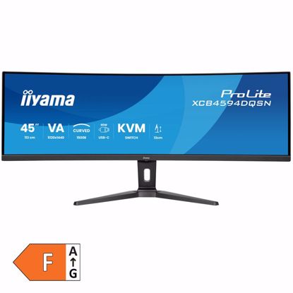 Fotografija izdelka IIYAMA ProLite XCB4594DQSN-B1 113cm (44,5") DQHD VA 165Hz 32:9 HDMI/DP/USB-C/RJ-45 zvočniki ukrivljen monitor