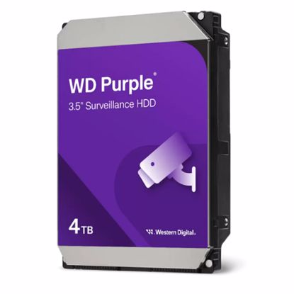 Fotografija izdelka WD Purple Surveillance 4TB 3,5" SATA3 128MB 5400rpm trdi disk WD44PURZ