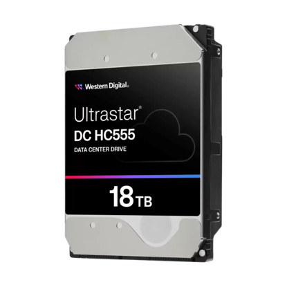 Fotografija izdelka WD 18TB UltraStar DC HC555 3,5" SATA 6Gb/s 7200rpm 512MB HDD disk