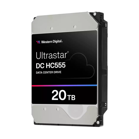 Fotografija izdelka WD 20TB UltraStar DC HC555 3,5" SATA 6Gb/s 7200rpm 512MB HDD disk