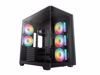 Fotografija izdelka Računalniško ohišje DeepCool CG590U 5F, ATX, Midi-Tower, ARGB, ukrivljeno kaljeno steklo, črno