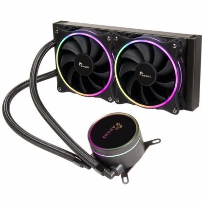 Fotografija izdelka INTER-TECH LC-240 RGB AIO 240mm 250W ARGB vodno hlajenje
