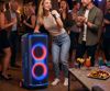 Fotografija izdelka MANTA SPK806B300 ORION prenosni KARAOKE zvočnik, 300W RMS, BT 5.3, TWS, XBASS, Equalizer, polnilna baterija, DISCO RGB LED osvetlitev, USB / microSD / AUX / MIC-in, +mikrofon, +daljinec, črn