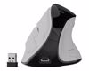 Fotografija izdelka Natec EUPHONIE PRO vertikalna brezžična miška, ergonomska, Bluetooth / USB 2.4GHz, 4000DPI, 9 gumbov, tiha stikala, polnilna baterija, senzor Blue Sense, OLED zaslon, pomnilnik, USB Type-C, bela