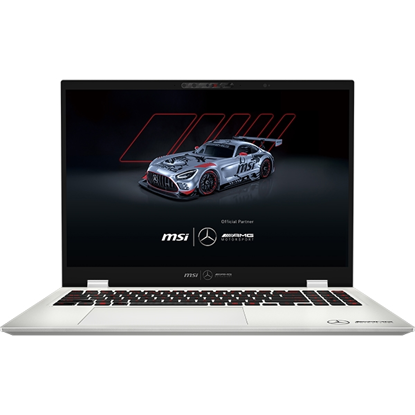 Fotografija izdelka Prenosnik MSI Prestige 16 AI+ MercedesAMG B2VMG Core Ultra 9 / 32GB RAM / 1TB SSD / 16"  OLED UHD+ / Intel Arc 140V / Windows 11 Pro (srebrn)