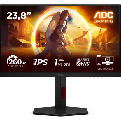 Fotografija izdelka AOC Agon 24G4ZR 23,8" IPS FHD 260Hz 1ms gaming monitor