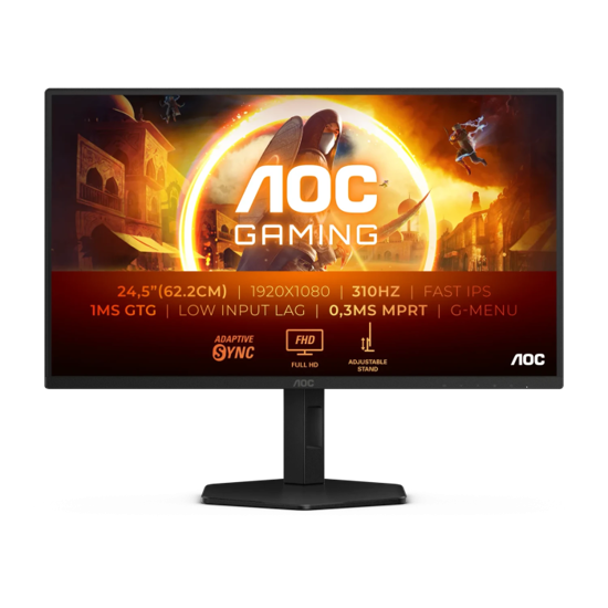Fotografija izdelka AOC Agon 25G4SXU 24,5" IPS FHD 310Hz 1ms USB3.2 gaming monitor
