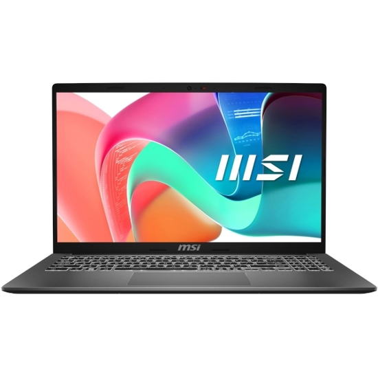 Fotografija izdelka Prenosnik MSI Modern 15 Modern 15 H AI C1MG-205XHR Ultra 7 / 32GB / 1TB SSD / 15.6" FHD IPS-level / Intel Graphics / Windows 11 Pro / siv