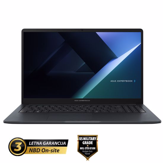 Fotografija izdelka ASUS ExpertBook B1 15,6" (39,62cm) FHD Intel Core 7 240H 16GB 1TB prenosni računalnik B1503CVA-WB150U4D0N