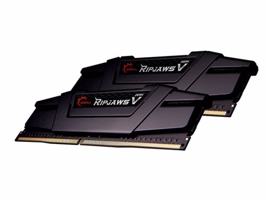 Fotografija izdelka RAM DDR4 16GB Kit (2x 8) PC4-28800 3600MT/s CL16 1.35V, G.SKILL Ripjaws V, črn