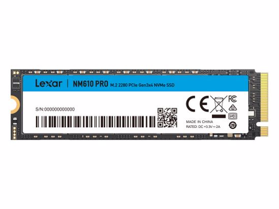 Fotografija izdelka SSD 2TB M.2 80mm PCI-e 3.0 x4 NVMe, 3D TLC, Lexar NM610 PRO (LNM610P002T-RNNNG)