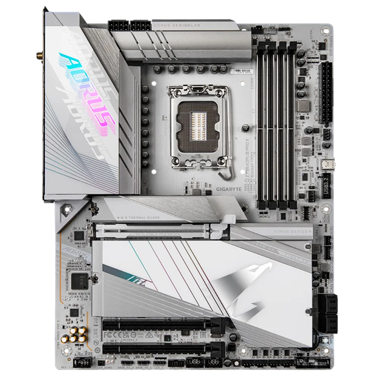 Fotografija izdelka GIGABYTE Z790 AORUS PRO X, DDR5, SATA3, USB3.2Gen2x2, DP, PCI-E 5.0, 5GbE, WIFI 7, LGA1700 ATX